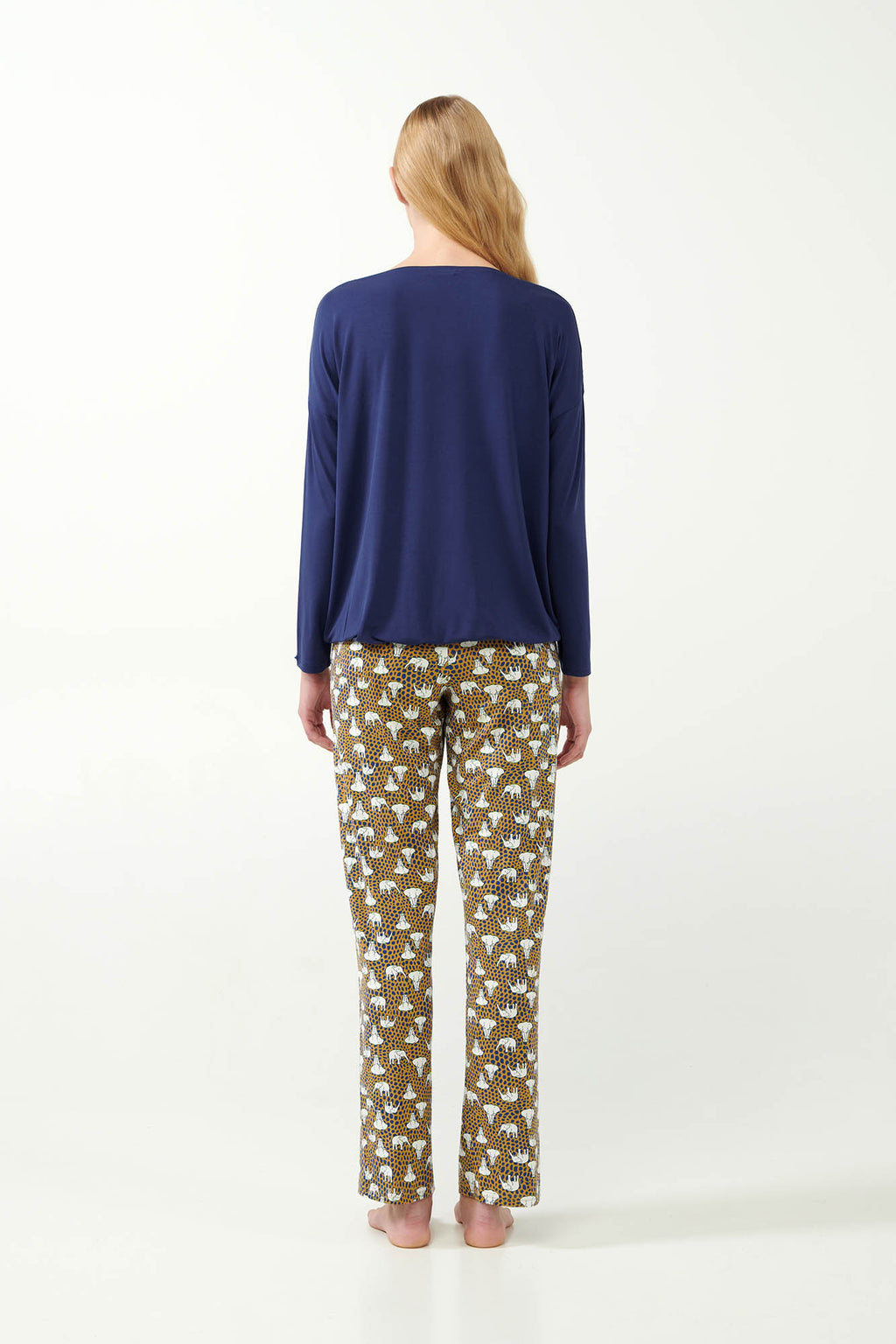 Vamp - Micromodal Πυτζάμα με Χαριτωμένους Ελέφαντες