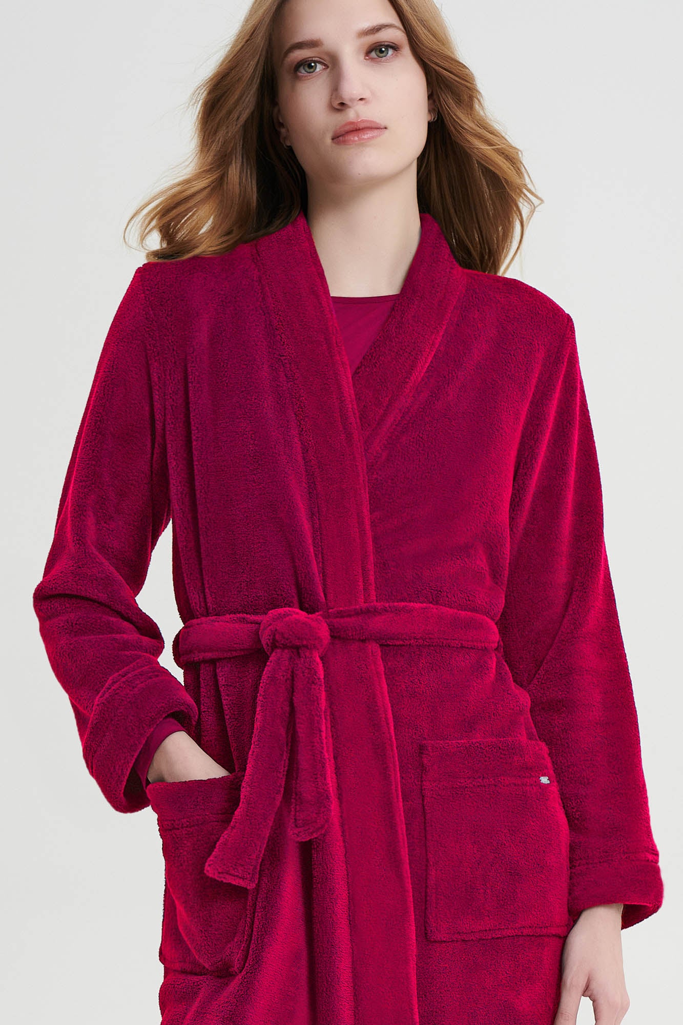 Vamp - Μονόχρωμη Σταυρωτή Ρόμπα