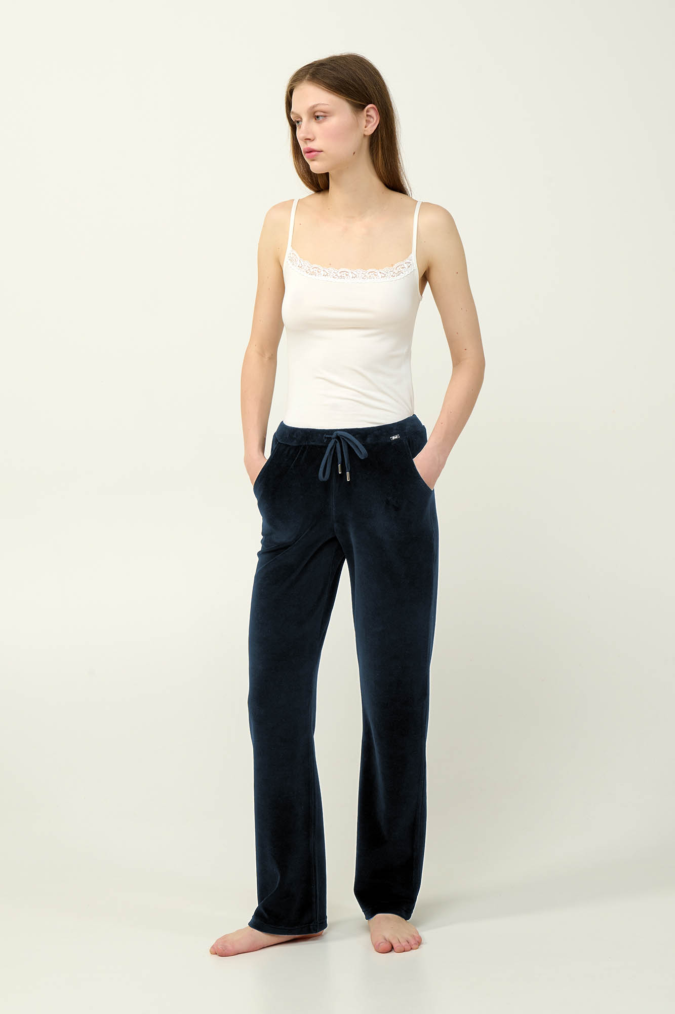 Vamp - Χειμερινό Γυναικείο Velvet Παντελόνι