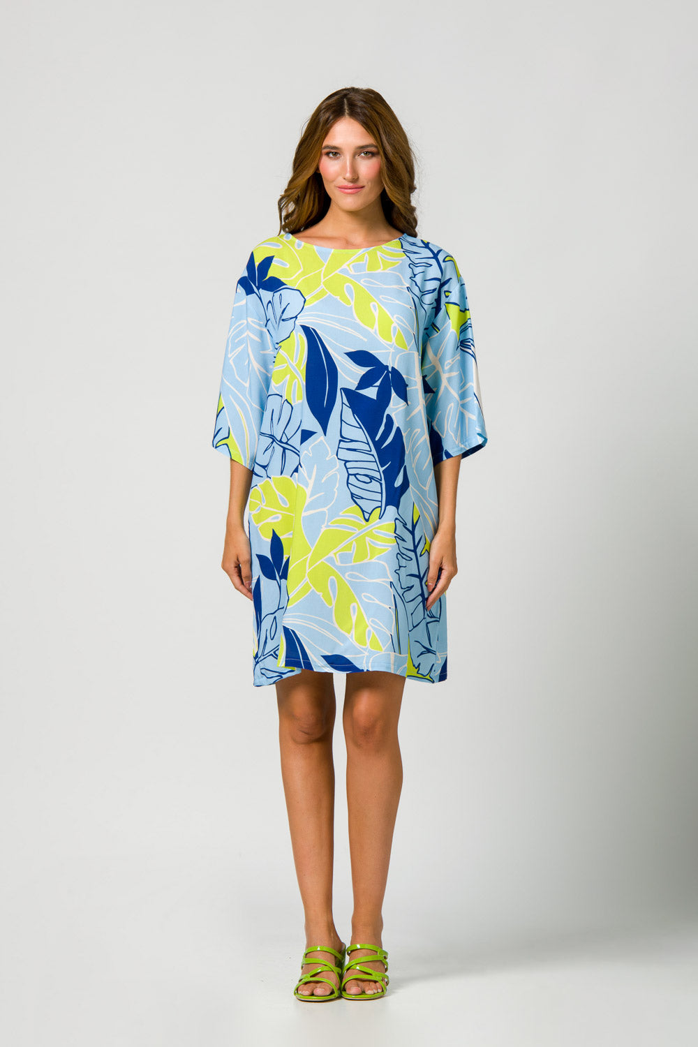 Harmony - Φόρεμα Εμπριμέ Με Μανίκι Viscose