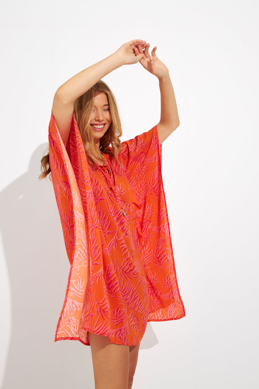 Harmony - Καφτάνι Εμπριμέ Νυχτερίδα Viscose