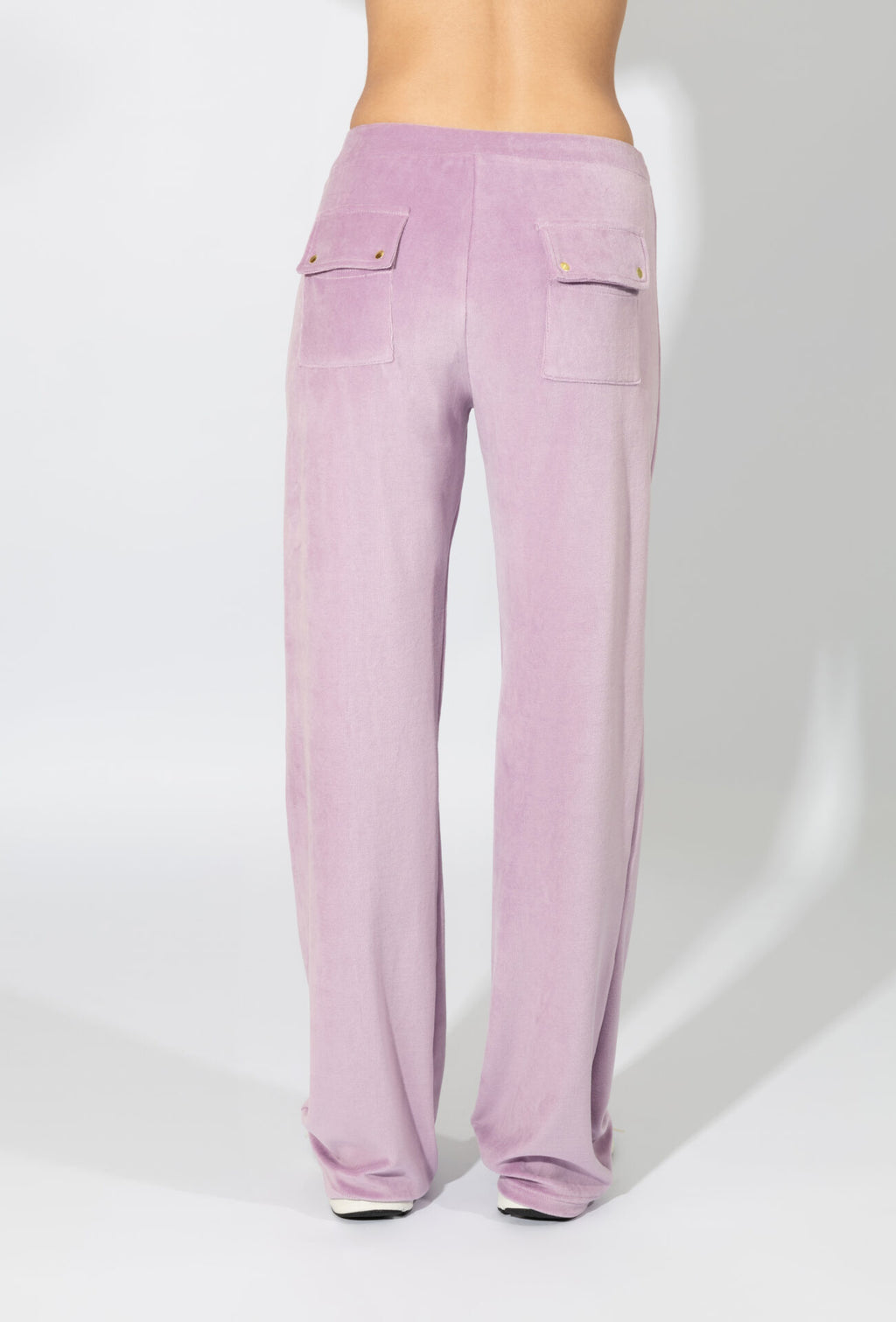 Harmony - Παντελόνι Βελουτέ Με Εξωτερικές Τσέπες Και Λάστιχο  Lavender