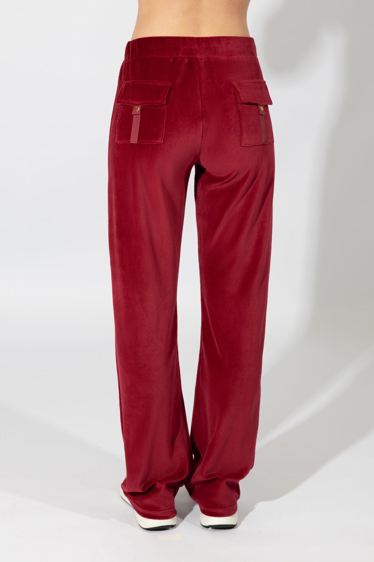 Harmony - Παντελόνι Βελουτέ Κοντοκάβαλο Με Τσεπάκι Πίσω  Wine