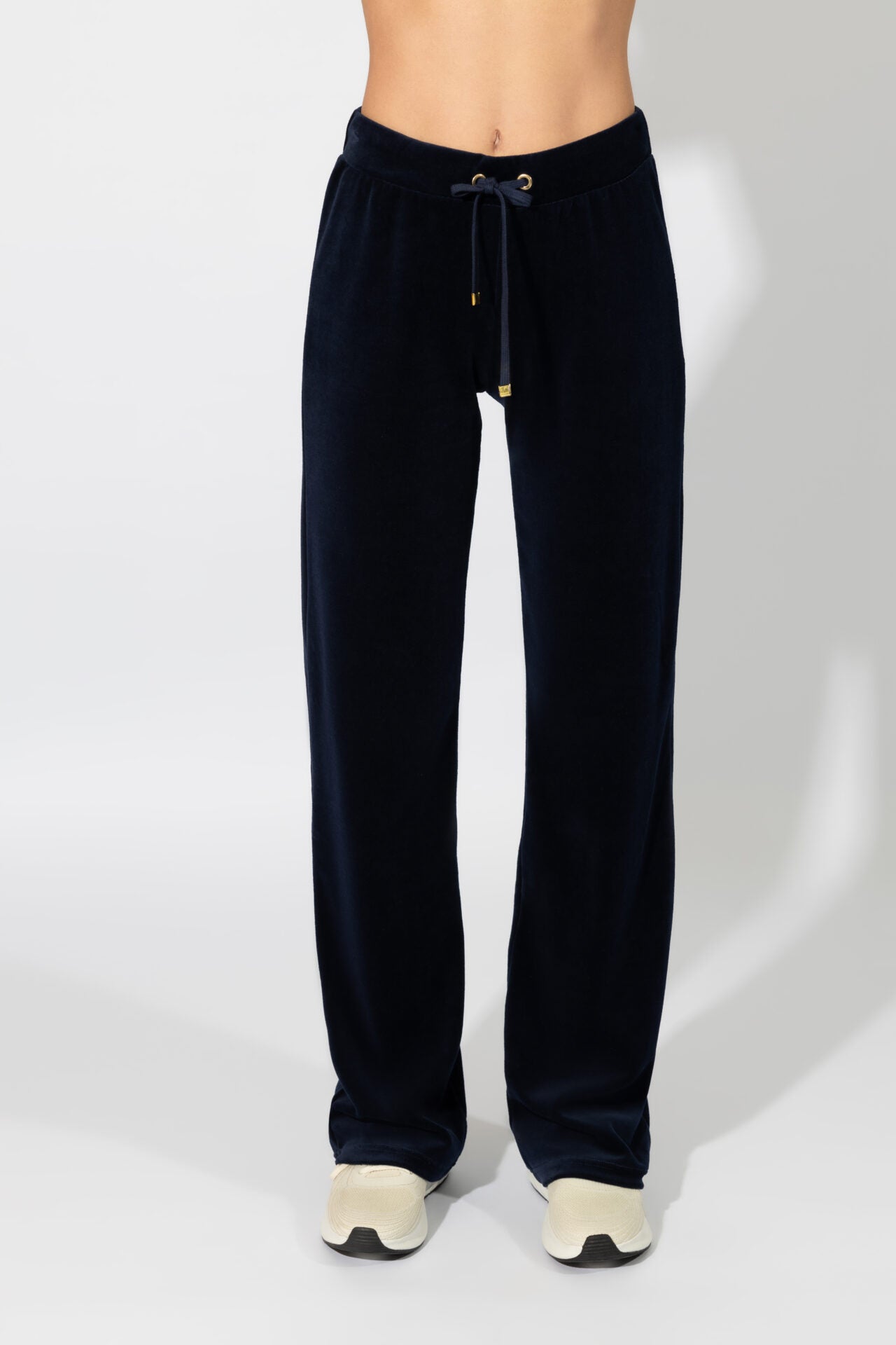 Harmony - Παντελόνι Βελουτέ Κοντοκάβαλο Με Τσεπάκι Πίσω  Blue