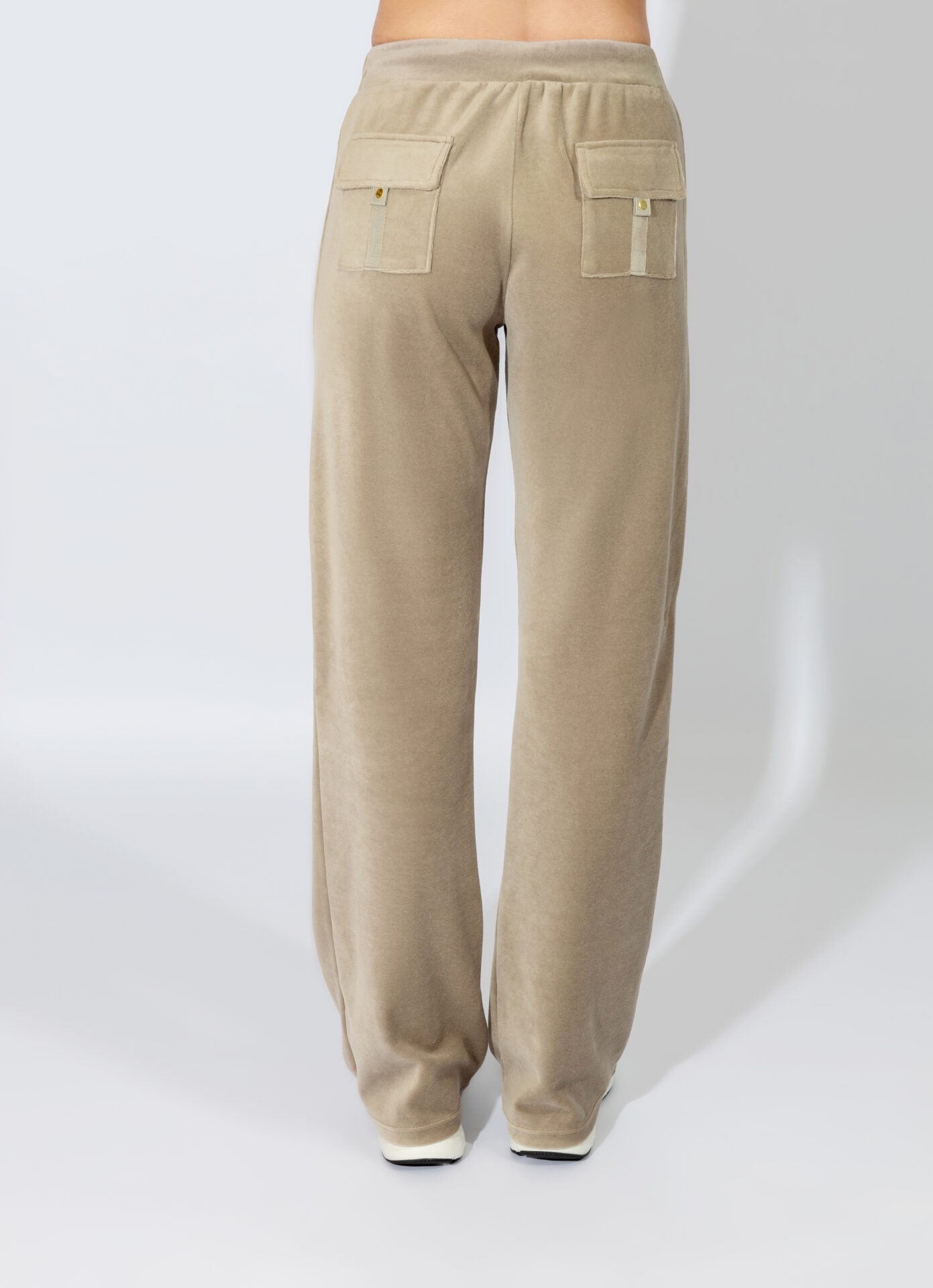 Harmony - Παντελόνι Βελουτέ Κοντοκάβαλο Με Τσεπάκι Πίσω  Elephant