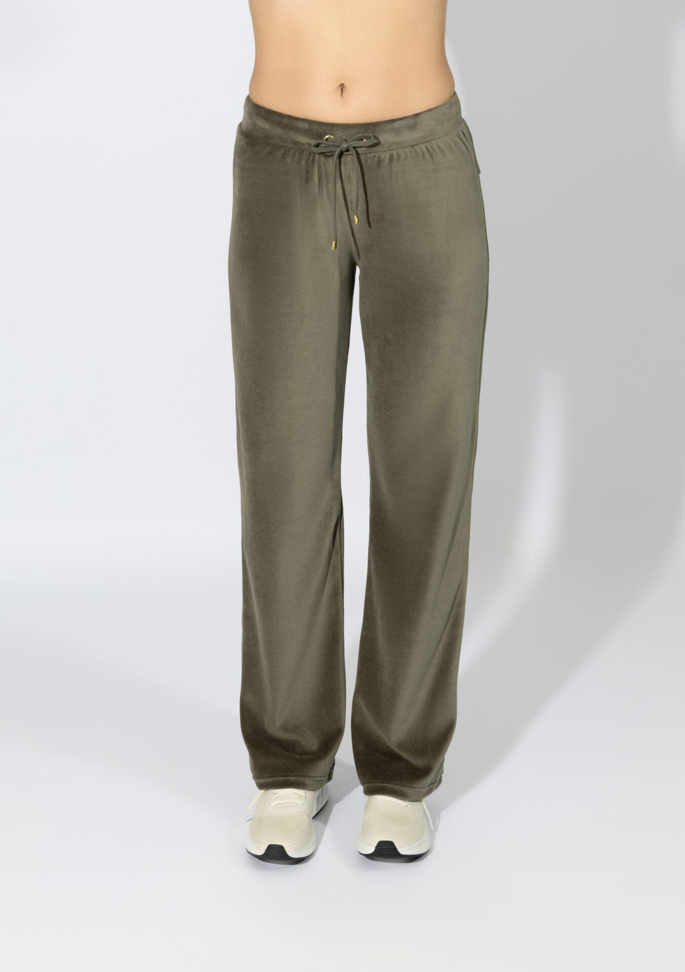 Harmony - Παντελόνι Βελουτέ Κοντοκάβαλο Με Τσεπάκι Πίσω  Olive