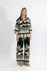 Harmony - Resort Wear Σετ Με Πουκάμισο & Μακρύ Παντελόνι Viscose