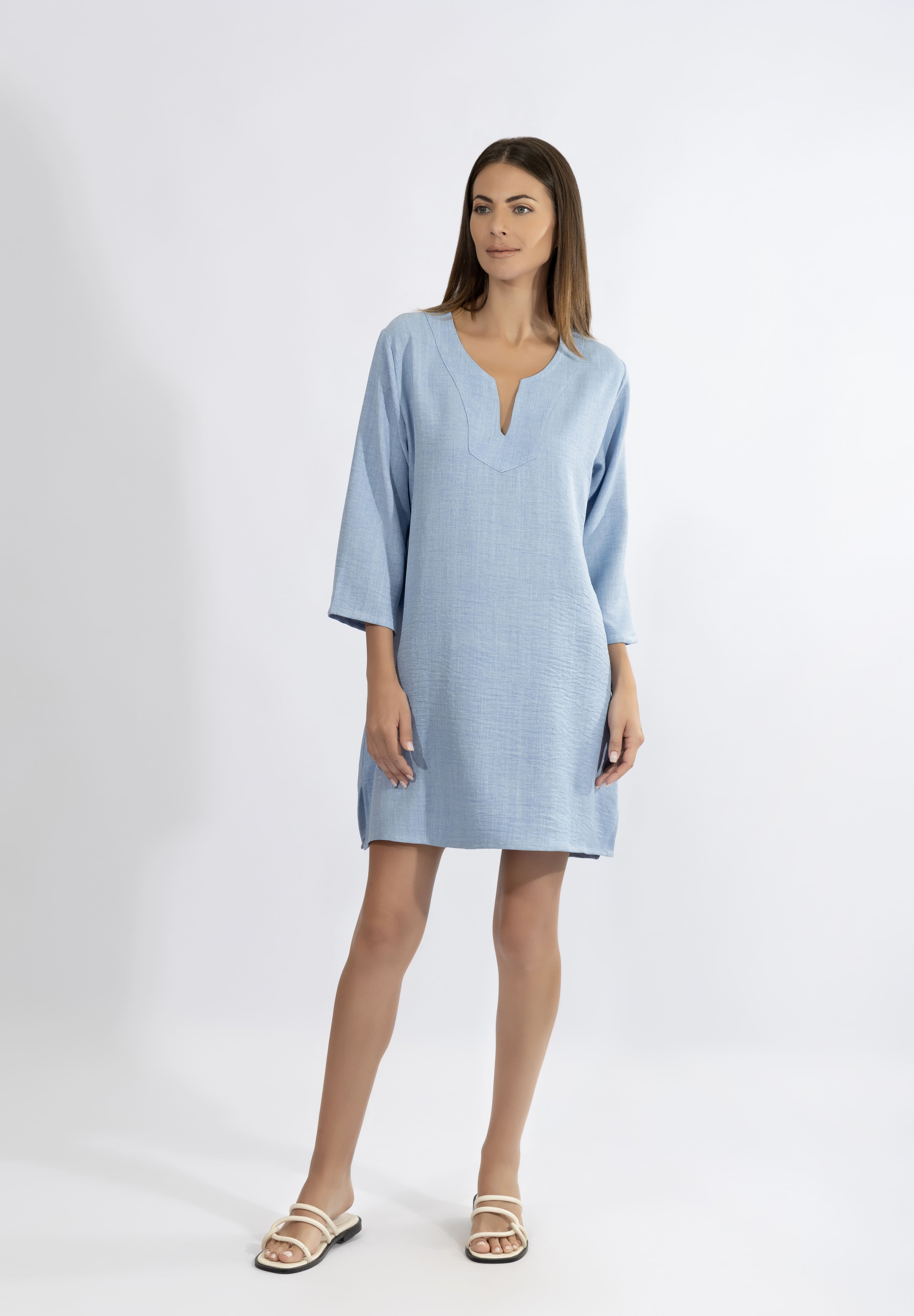Harmony - Resort V-Neck Καφτάνι Με 3/4 Μανίκι