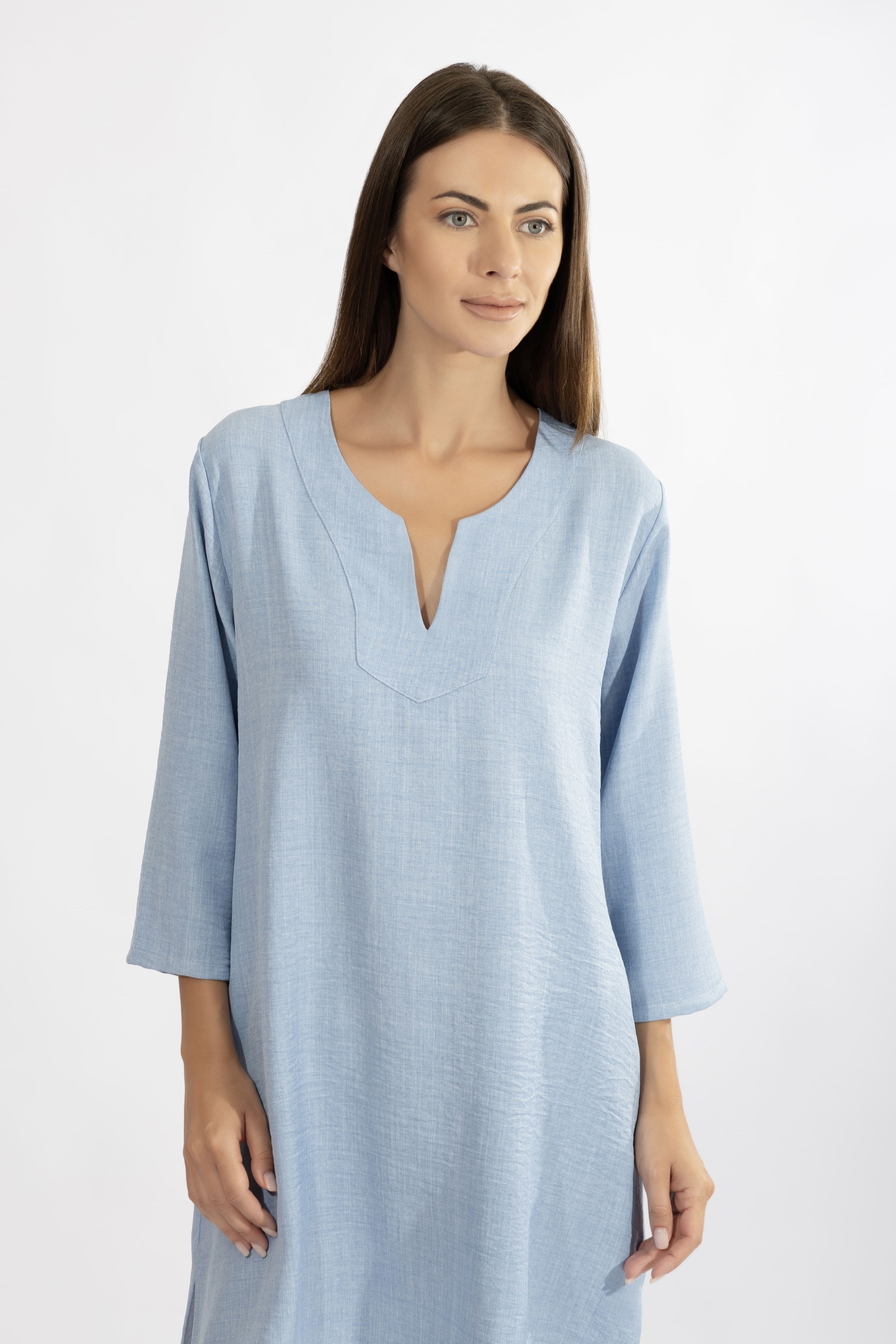 Harmony - Resort V-Neck Καφτάνι Με 3/4 Μανίκι