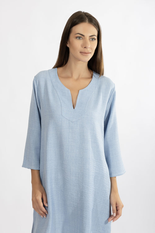 Harmony - Resort V-Neck Καφτάνι Με 3/4 Μανίκι
