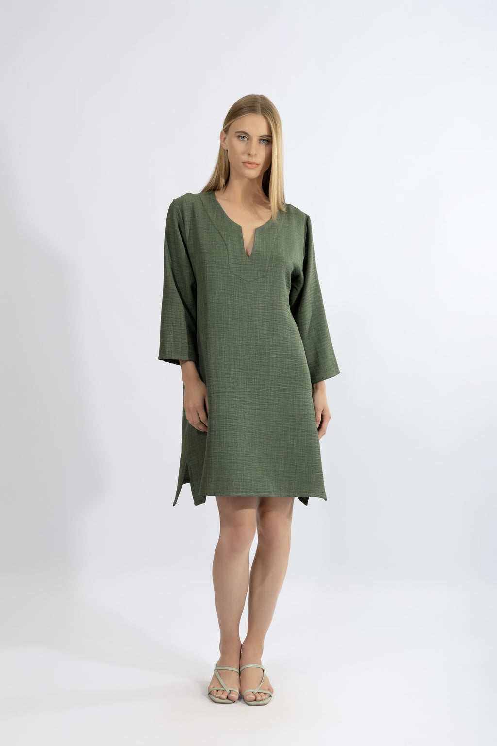 Harmony - Resort V-Neck Καφτάνι Με 3/4 Μανίκι