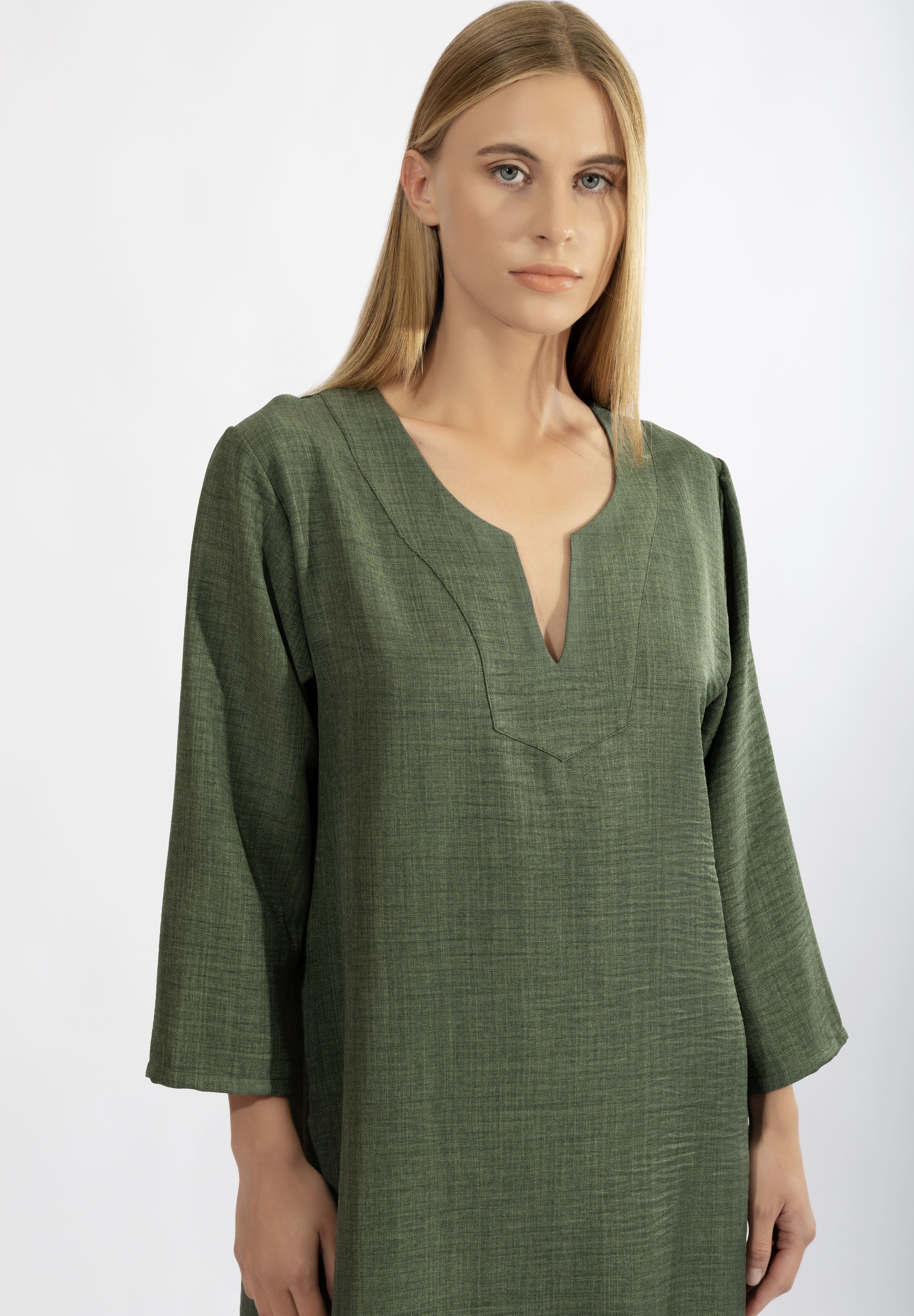 Harmony - Resort V-Neck Καφτάνι Με 3/4 Μανίκι