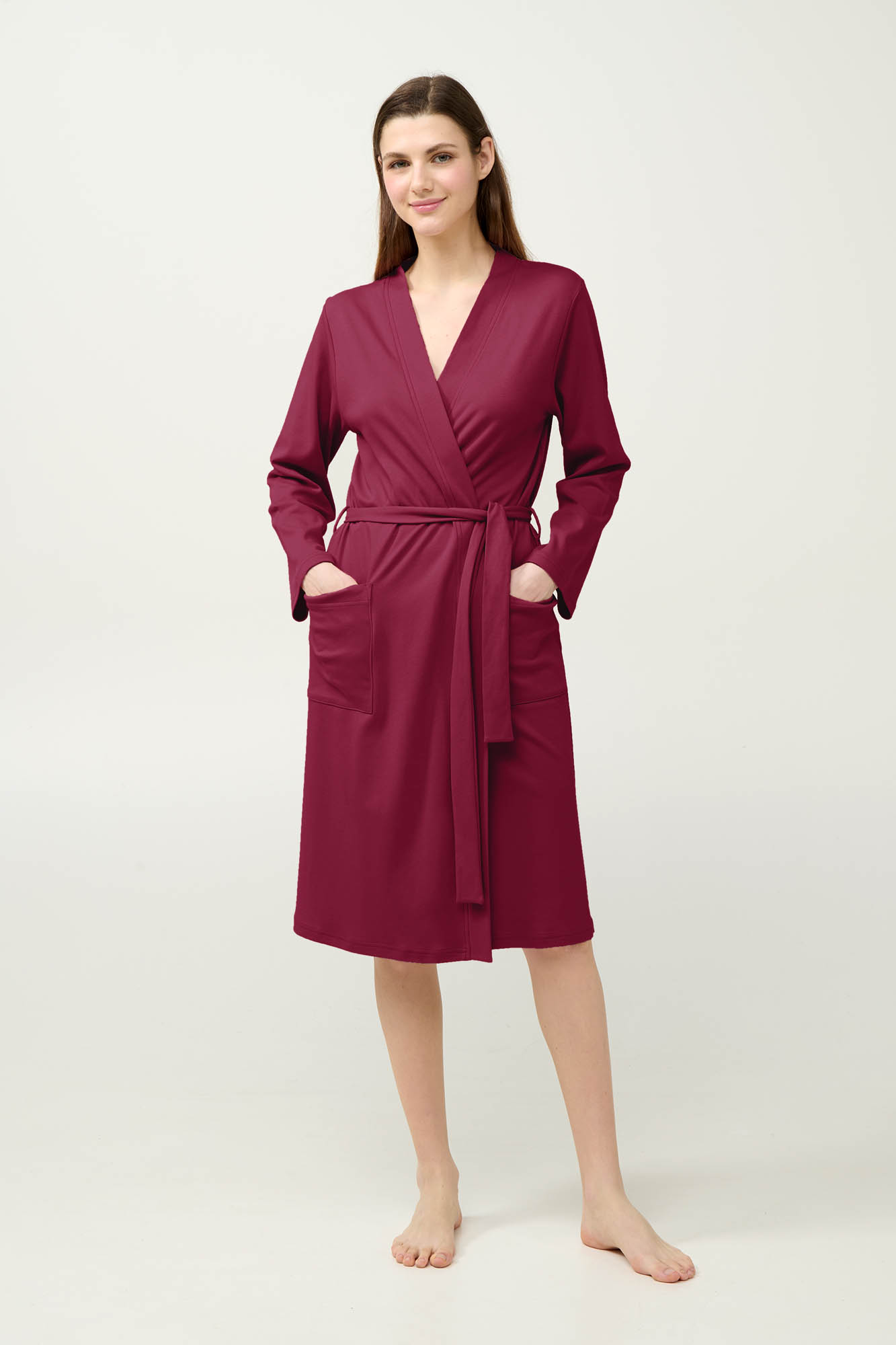 Vamp - Σταυρωτή Βαμβακερή Γυναικεία Ρόμπα