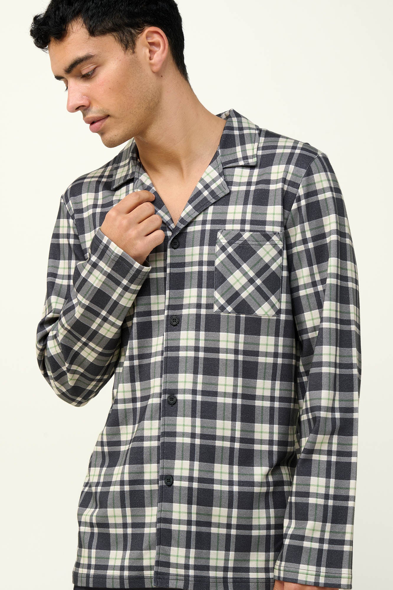 Vamp - Ανδρική Βαμβακερή Κουμπωτή Πυτζάμα