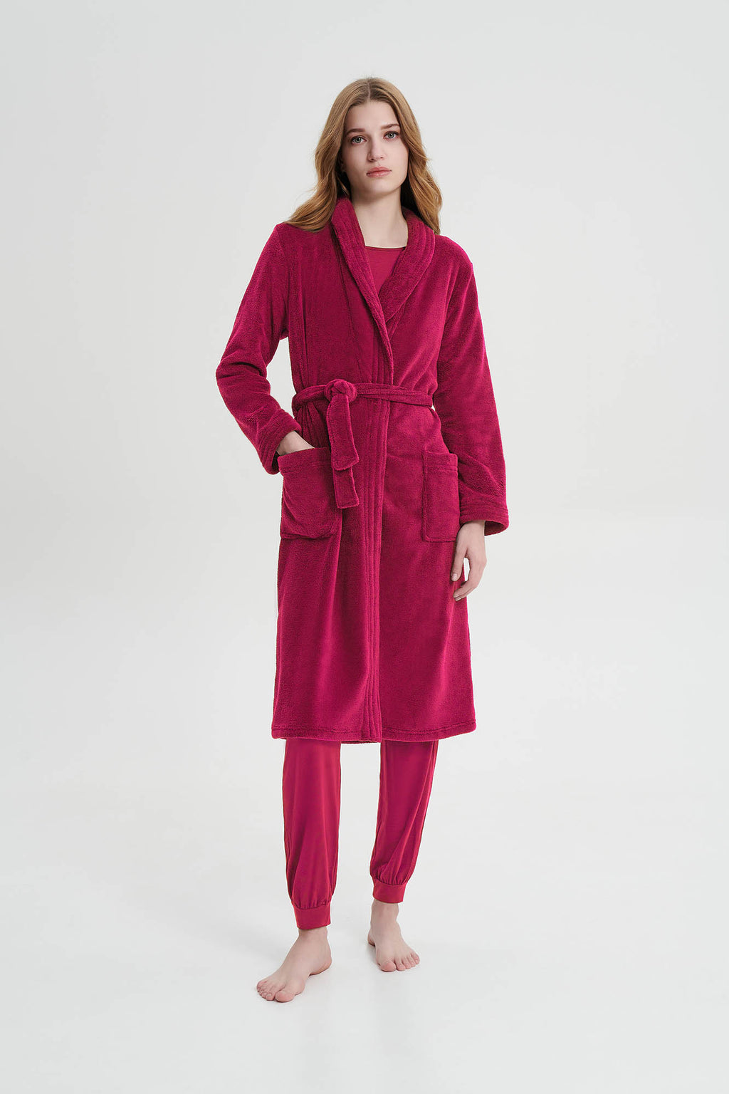 Vamp - Μονόχρωμη Σταυρωτή Ρόμπα