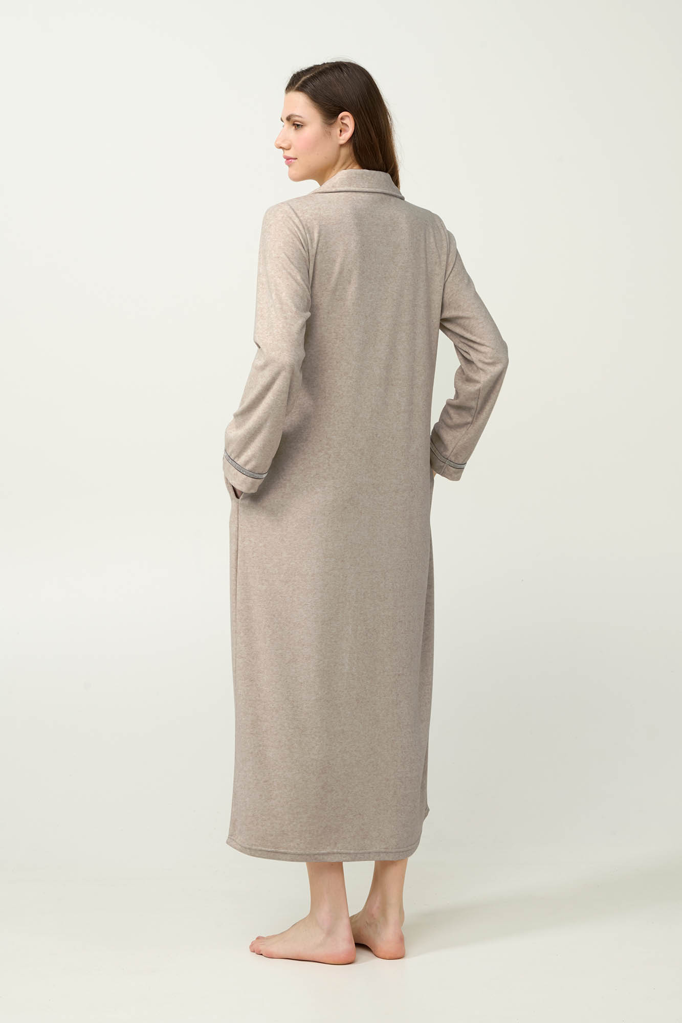 Vamp - Γυναικεία Frottee Ρόμπα με Φερμουάρ