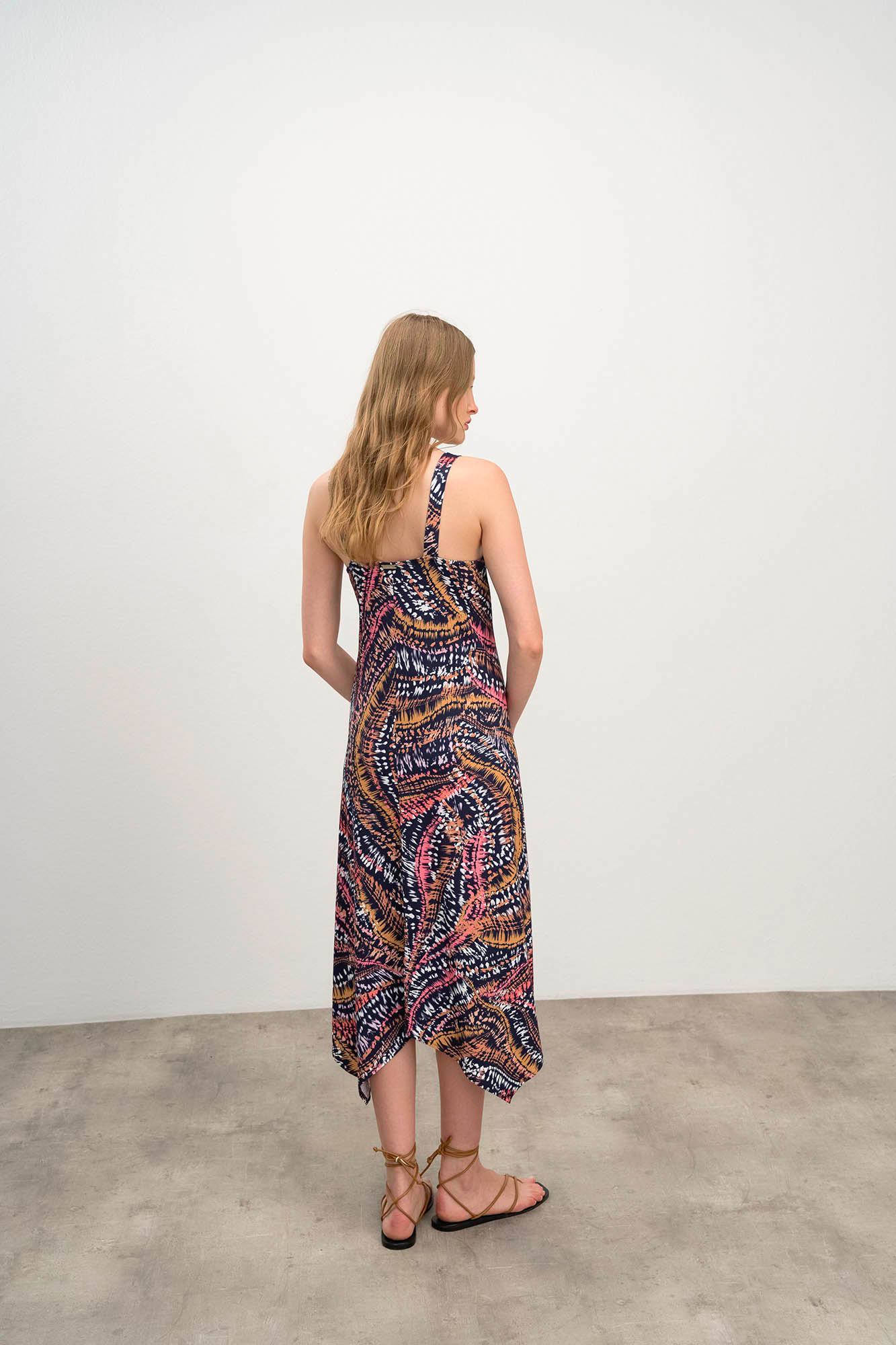 Vamp - Εμπριμέ Αμάνικο Φόρεμα