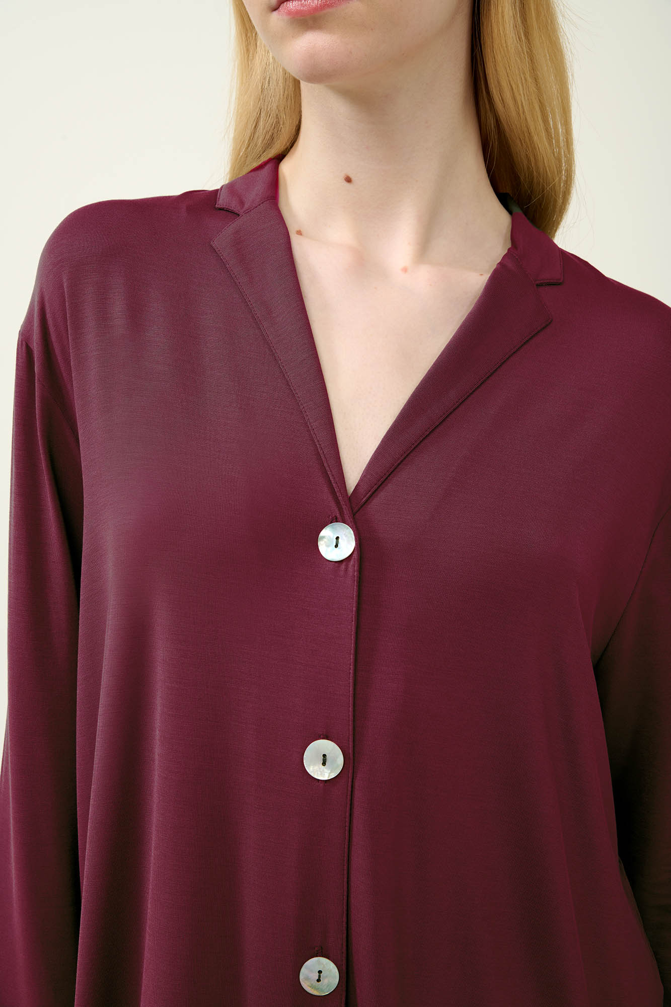 Vamp - Κουμπωτό Χειμερινό Νυχτικό Micromodal