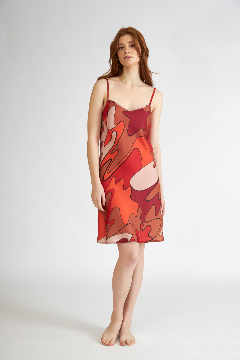 Harmony - Σατέν Εμπριμέ Νυχτικό