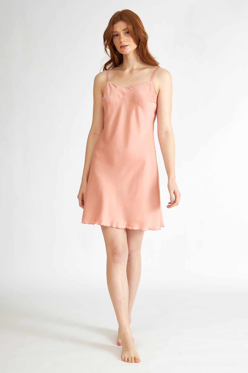 Harmony - Νυχτικό Σατέν Μονόχρωμο Nude