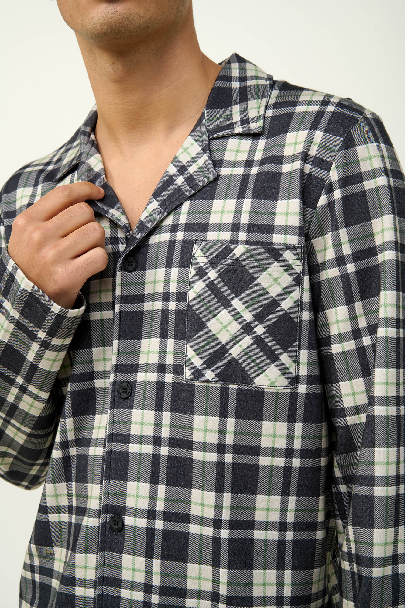 Vamp - Ανδρική Βαμβακερή Κουμπωτή Πυτζάμα