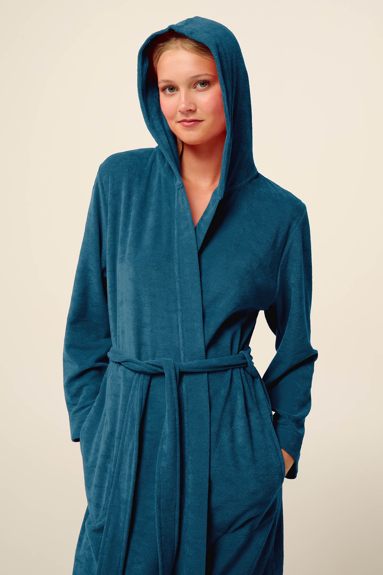 Vamp - Μονόχρωμη Frottee Γυναικεία Ρόμπα