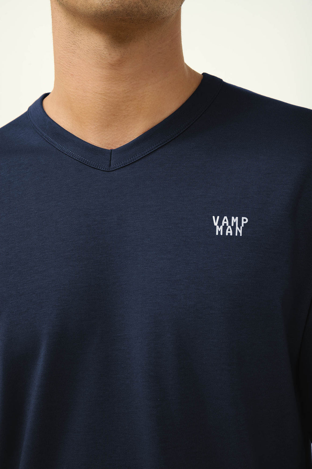 Vamp - Ανδρική Βαμβακερή Πυτζάμα με V λαιμόκοψη