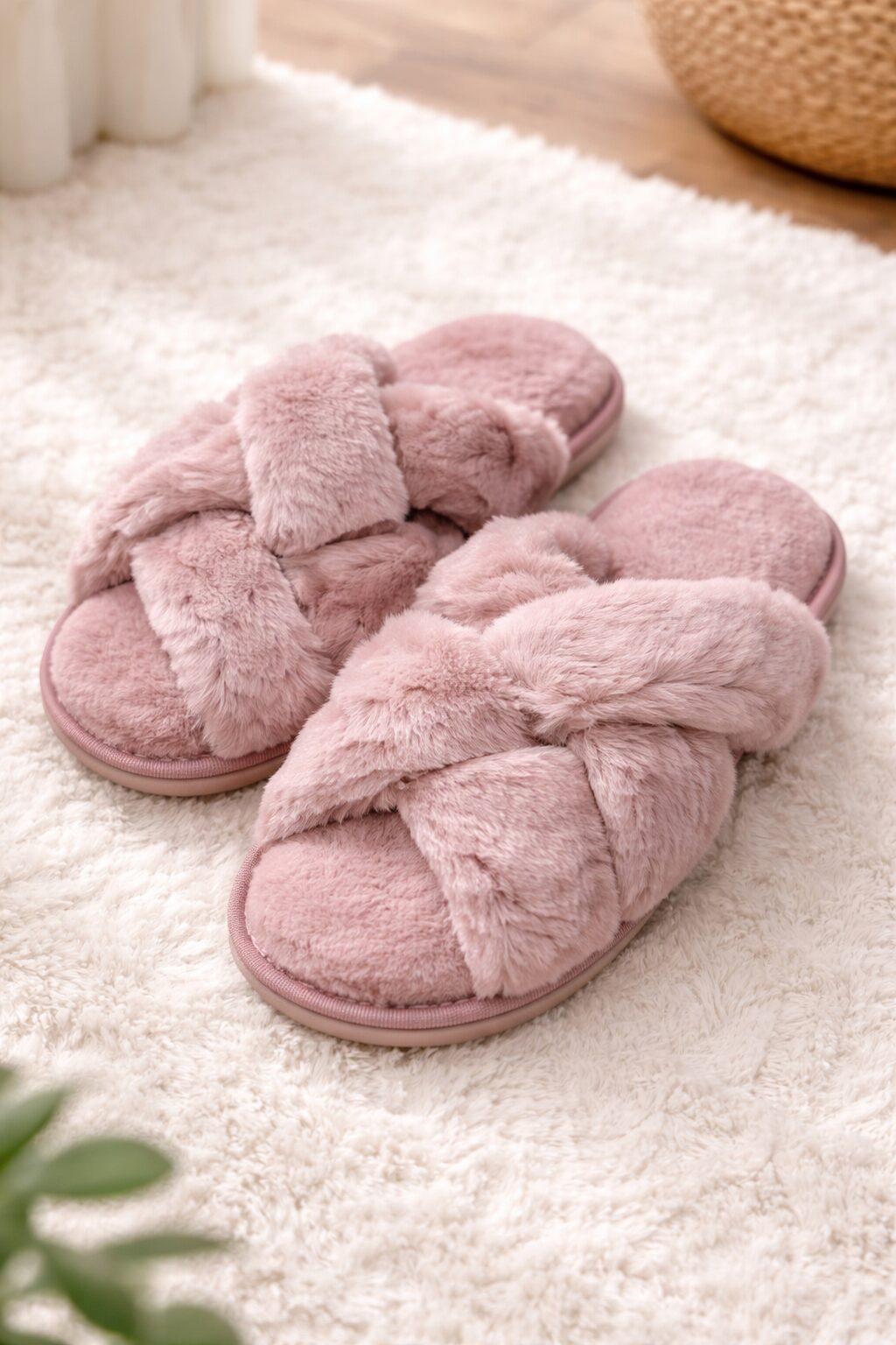 Harmony - Παντόφλες Χνουδωτές  Nude