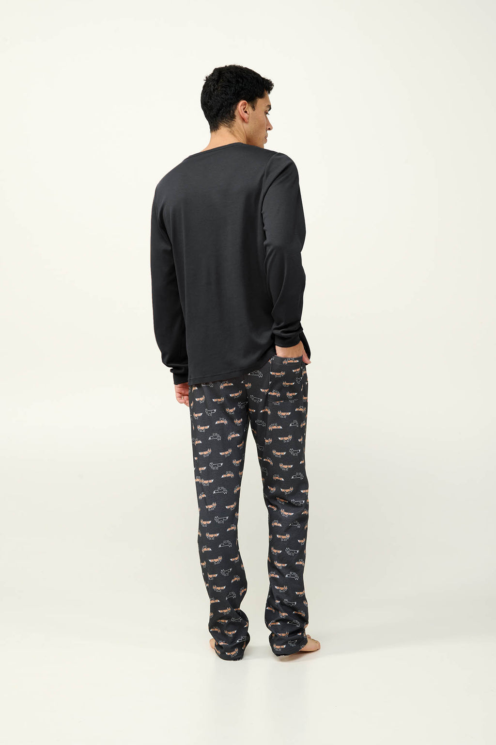 Vamp - Ανδρική Βαμβακερή Πυτζάμα με Μανσέτες