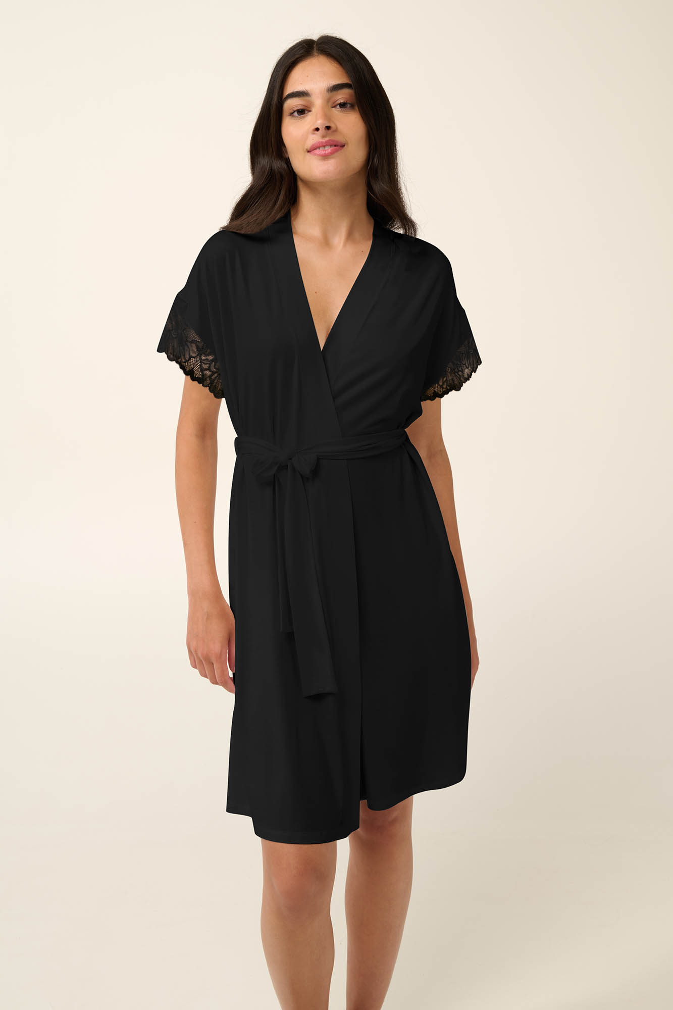 Vamp - Μονόχρωμη Καλοκαιρινή Γυναικεία Ρόμπα Micromodal