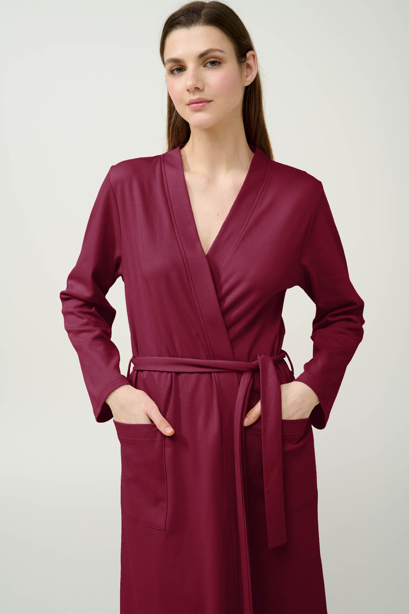 Vamp - Σταυρωτή Βαμβακερή Γυναικεία Ρόμπα