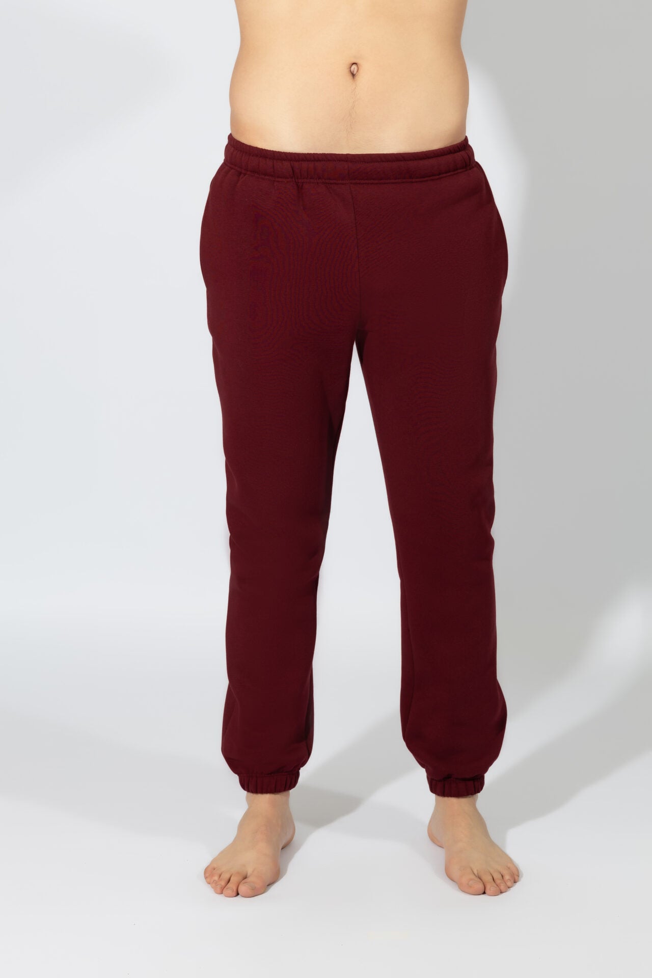 Harmony - Ανδρικό Παντελόνι Φούτερ Με Λάστιχο  Bordeaux