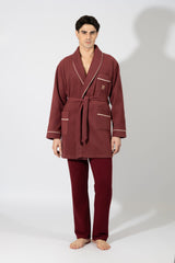 Harmony - Ανδρική Ρόμπα Fleece Η  Bordeaux