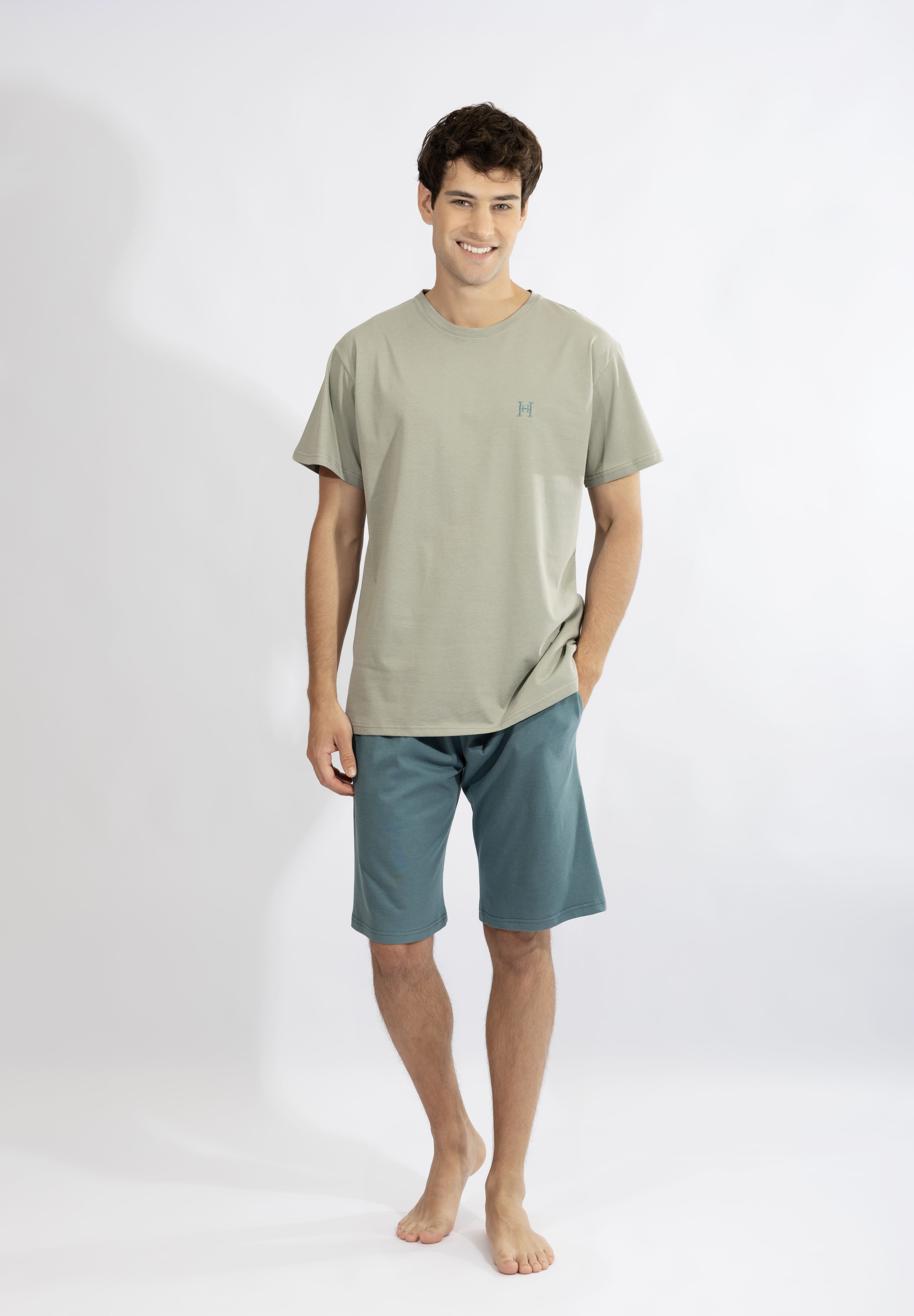 Harmony - Ανδρικό Βαμβακερό Σετ Loungewear
