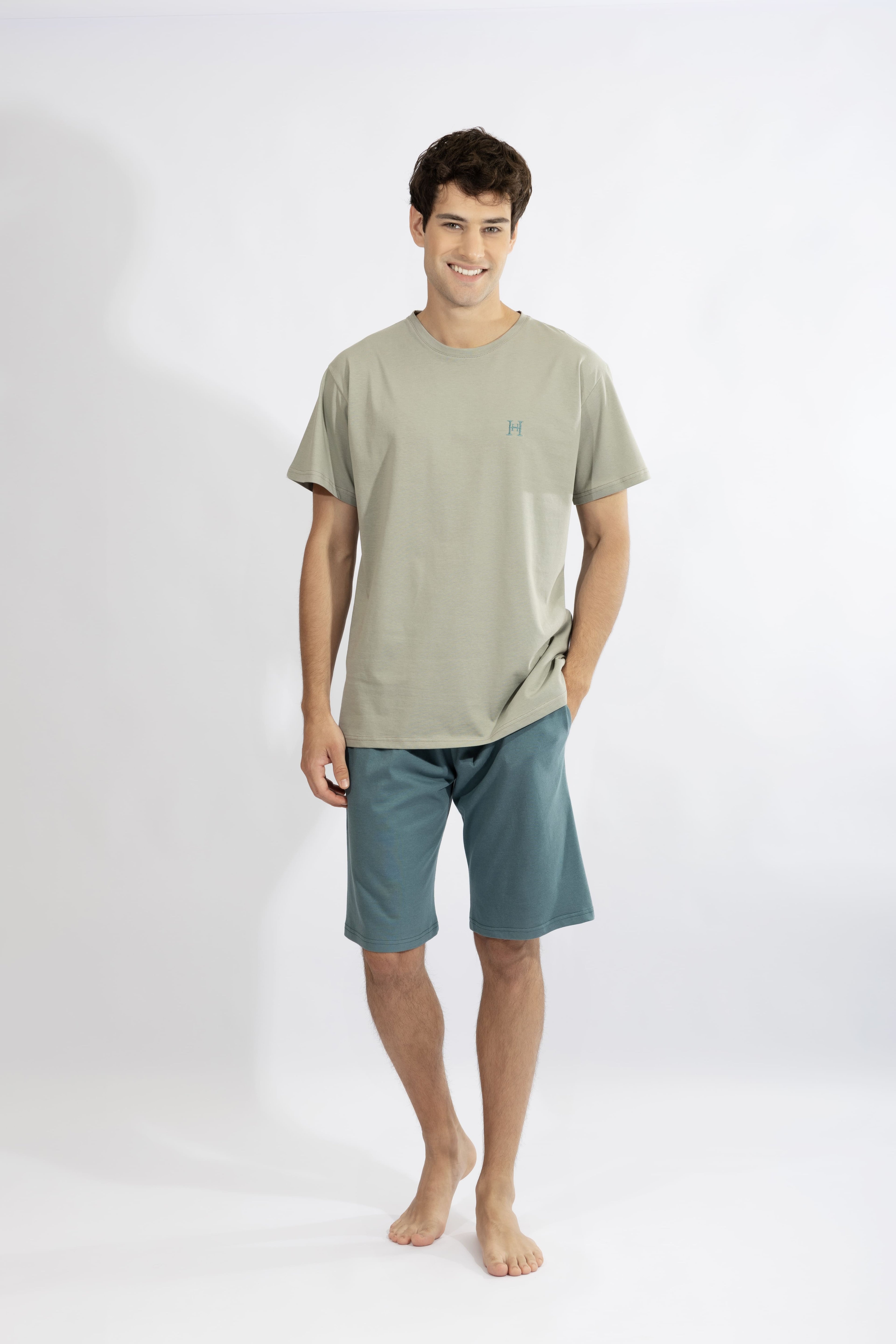 Harmony - Ανδρικό Βαμβακερό Σετ Loungewear