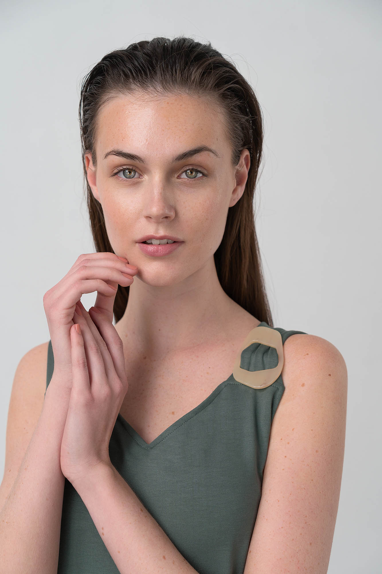 Vamp - Μονόχρωμο Αμάνικο Φόρεμα