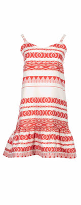 Pink Label - Beachwear Embroidery Red