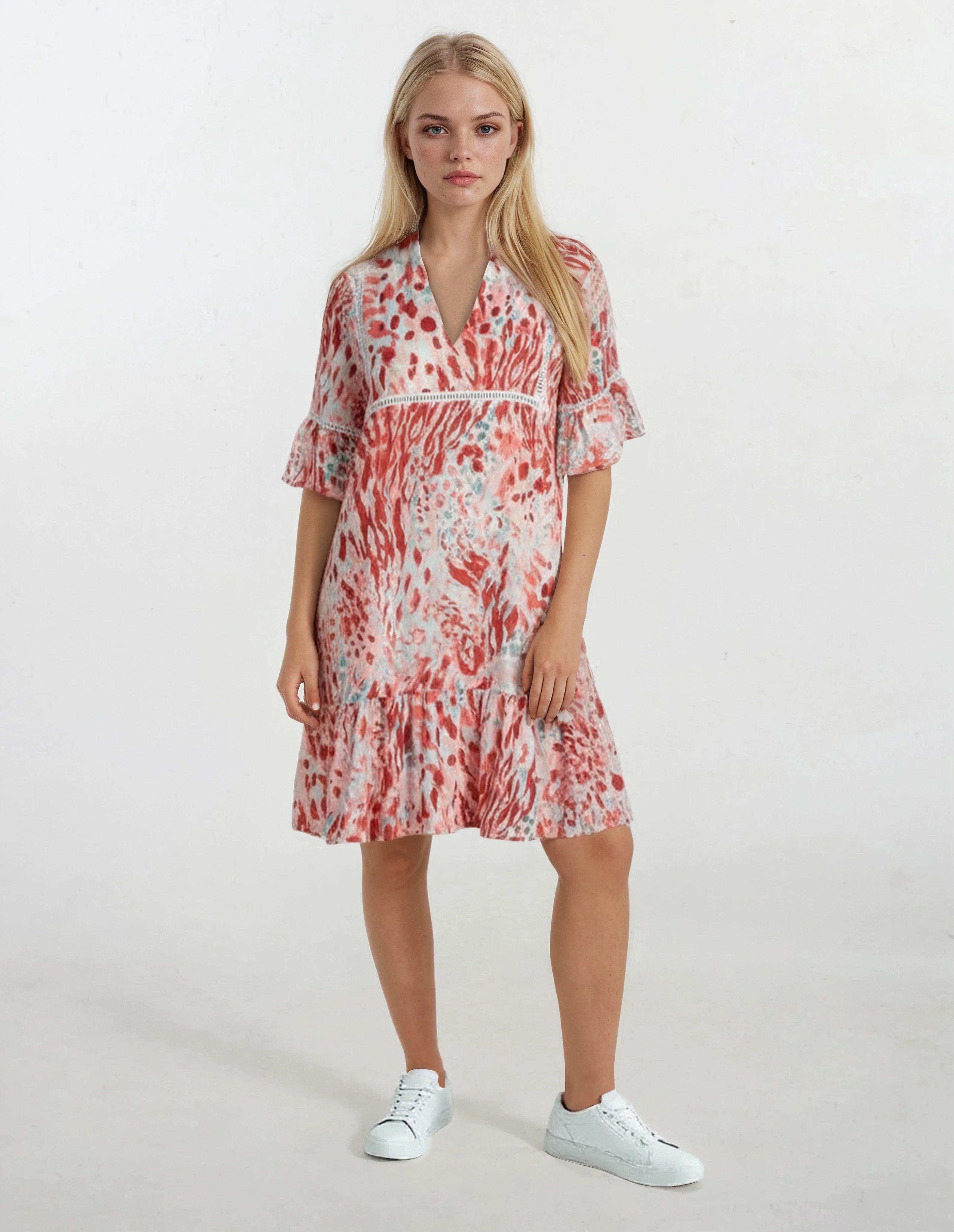 Pink Label - Beachwear Red Leopard