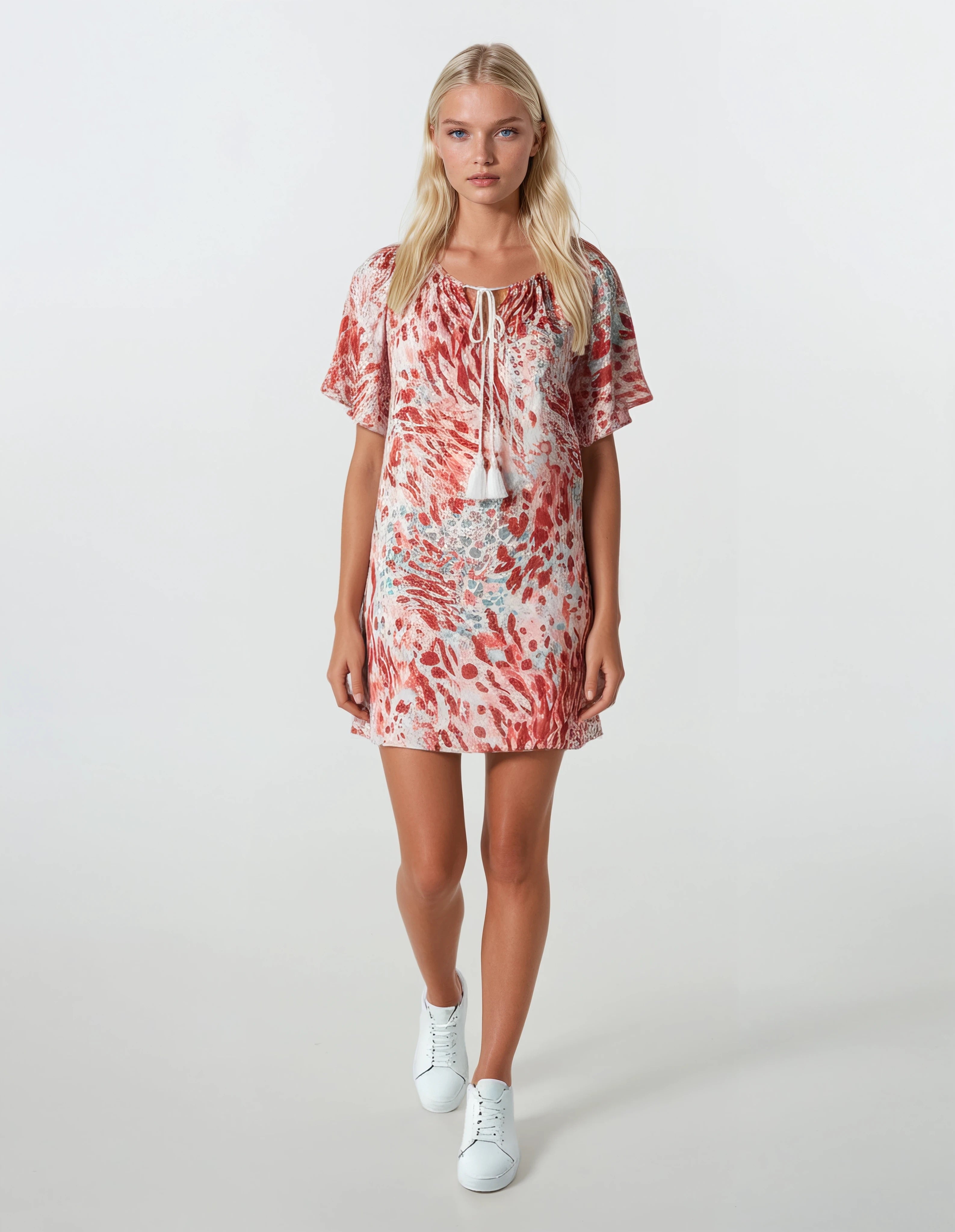 Pink Label - Beachwear Red Leopard