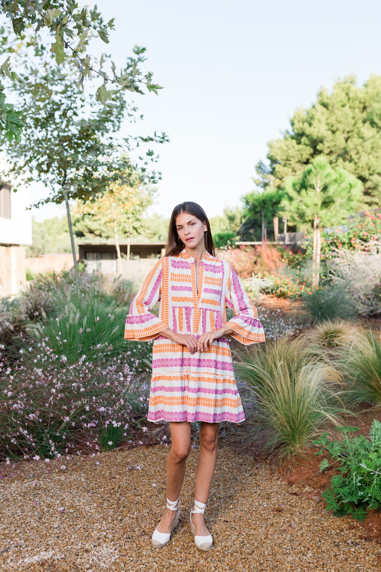 Pink Label - Beachwear Mbroidery Orange