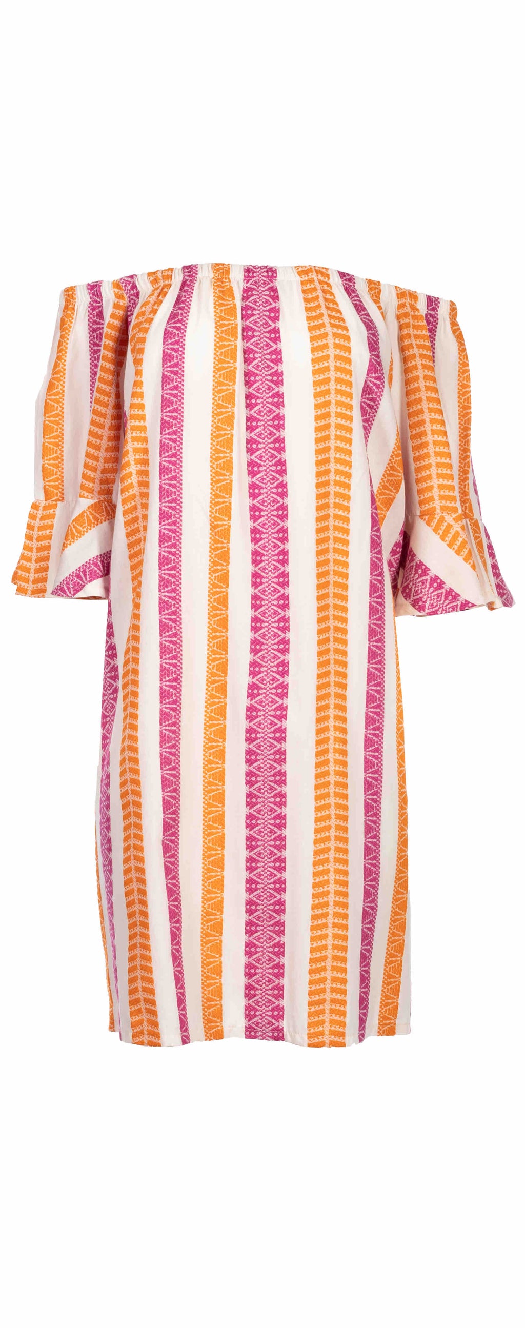 Pink Label - Beachwear Mbroidery Orange