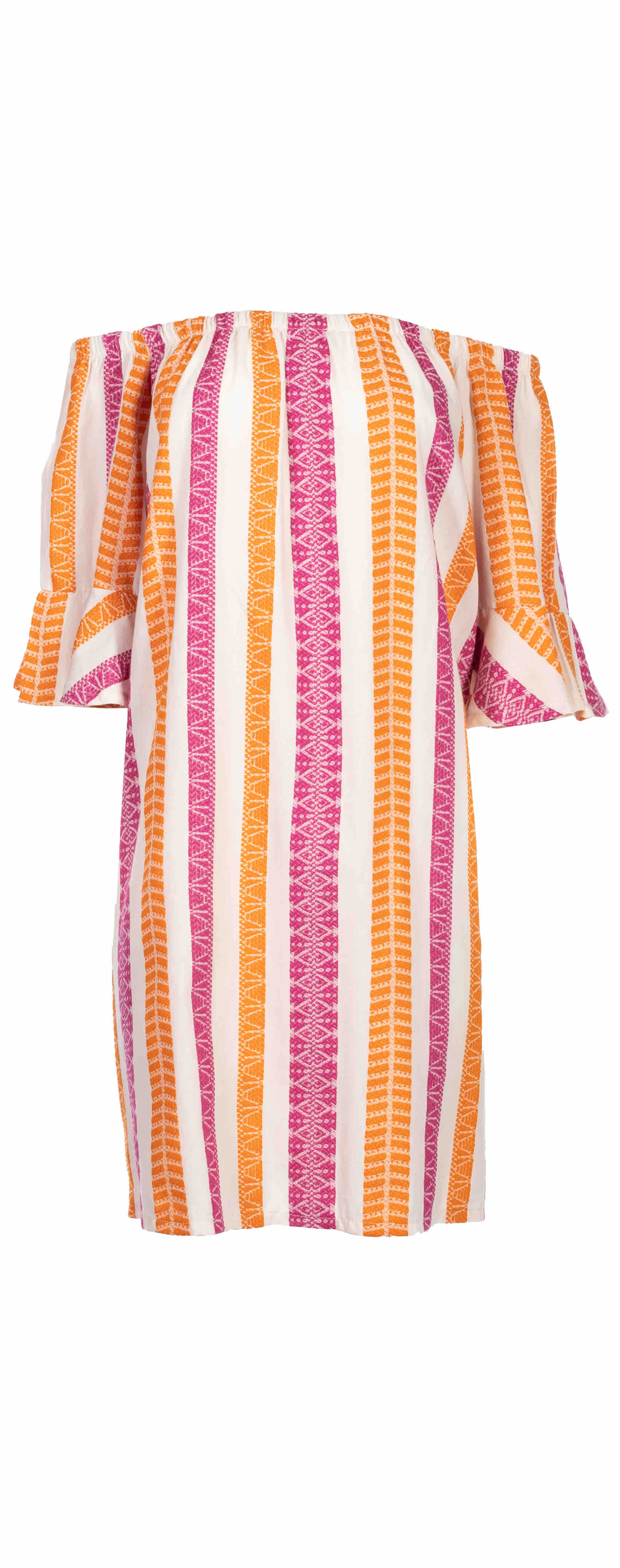 Pink Label - Beachwear Mbroidery Orange