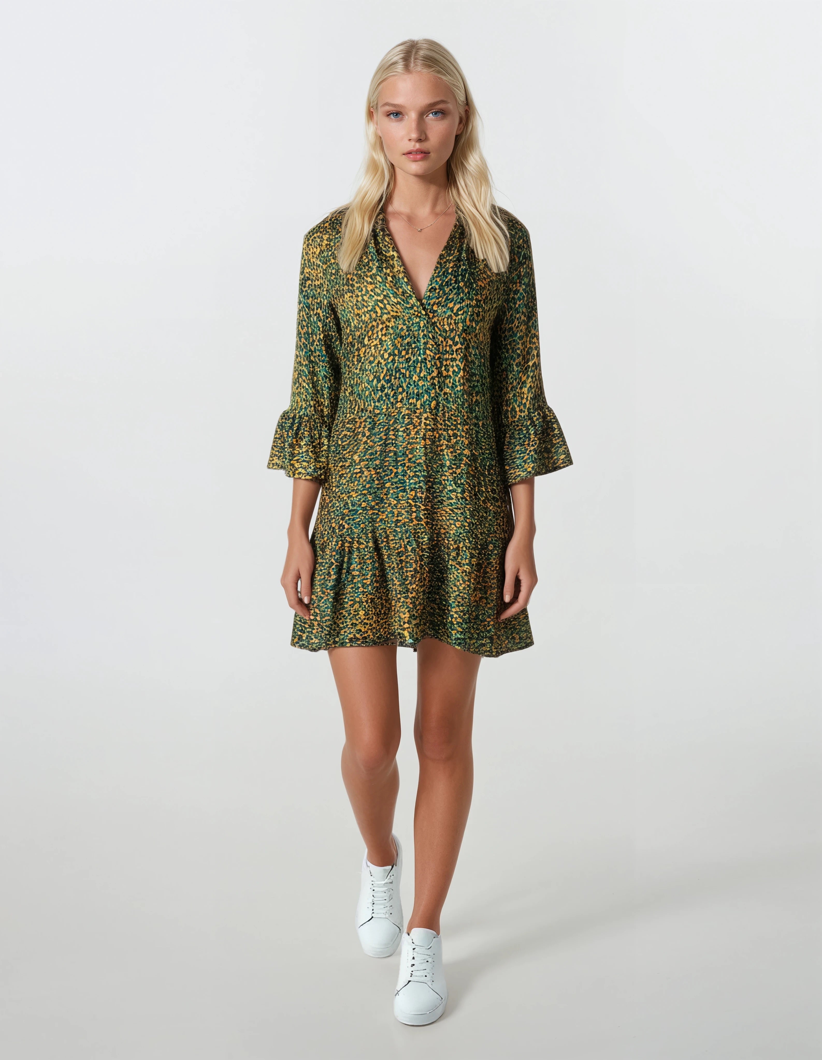Pink Label - Beachwear Leopard Green