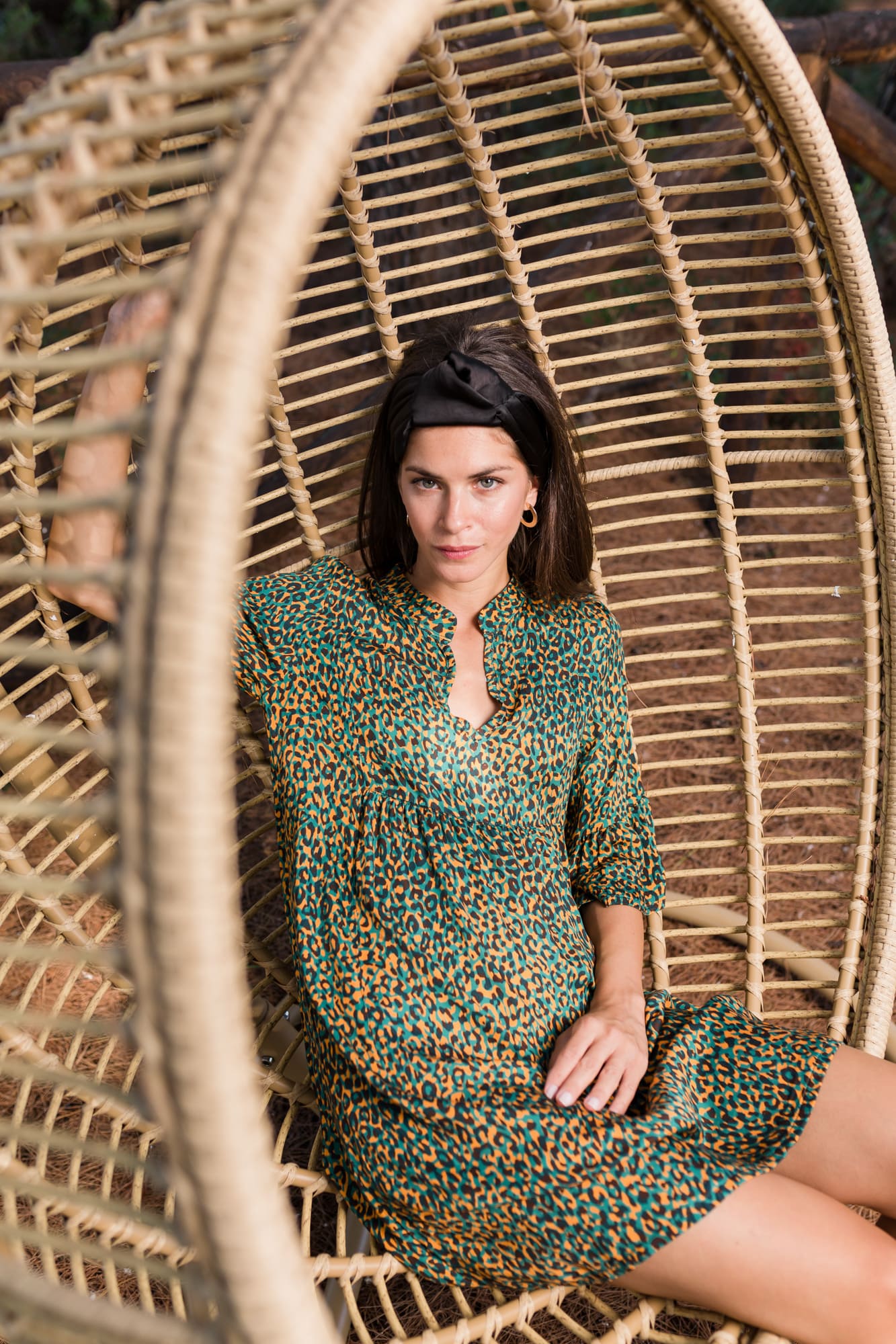 Pink Label - Beachwear Leopard Green