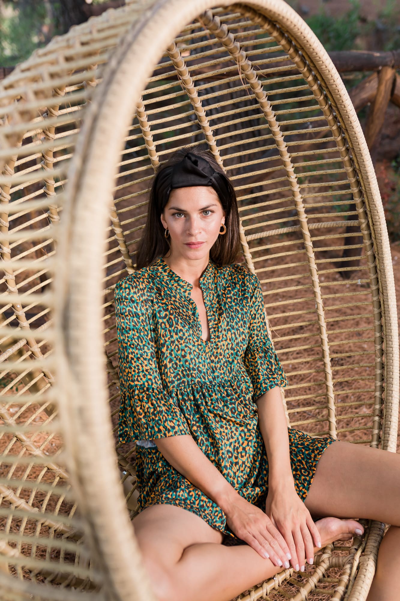 Pink Label - Beachwear Leopard Green