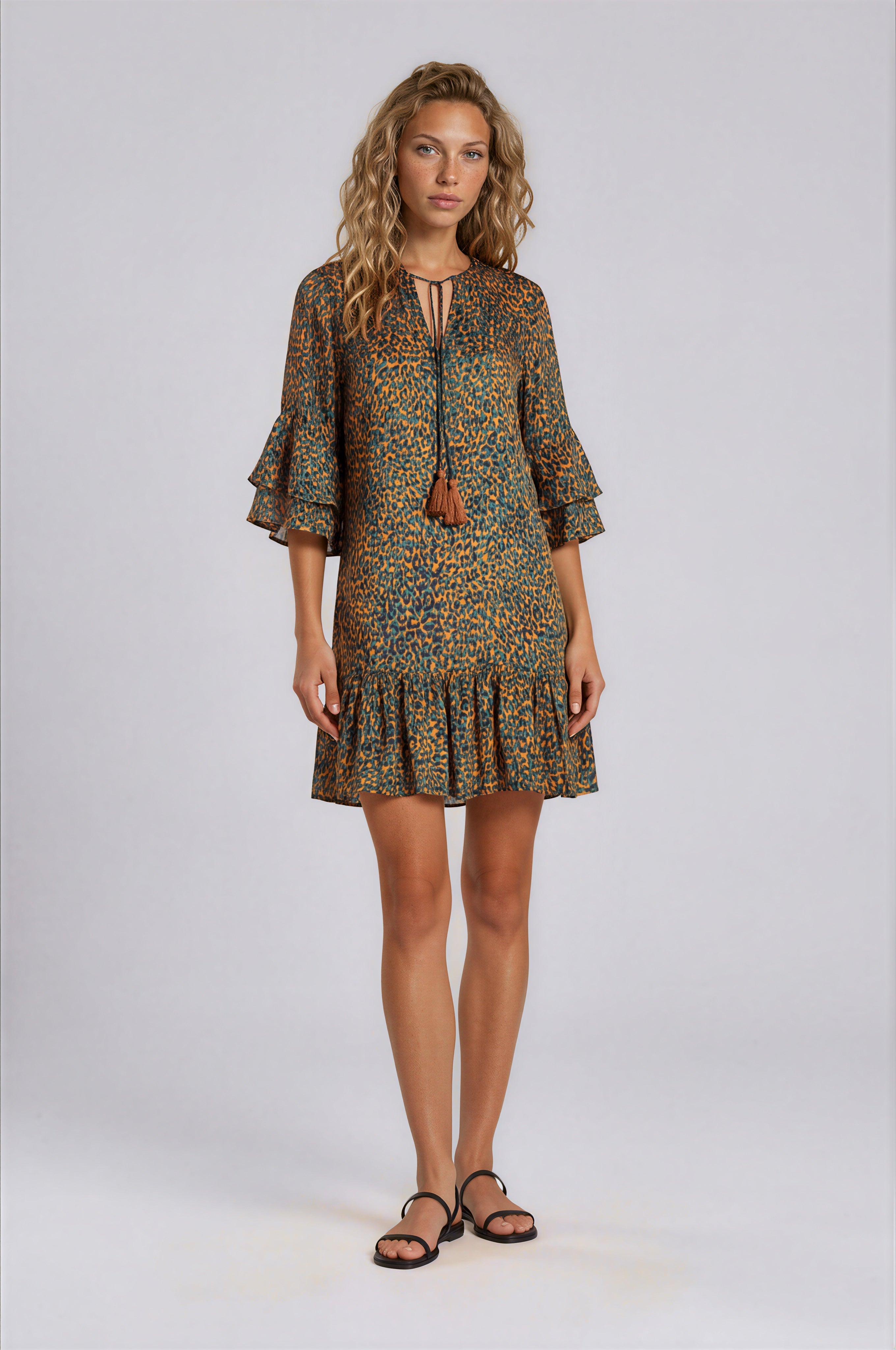 Pink Label - Beachwear Leopard Green