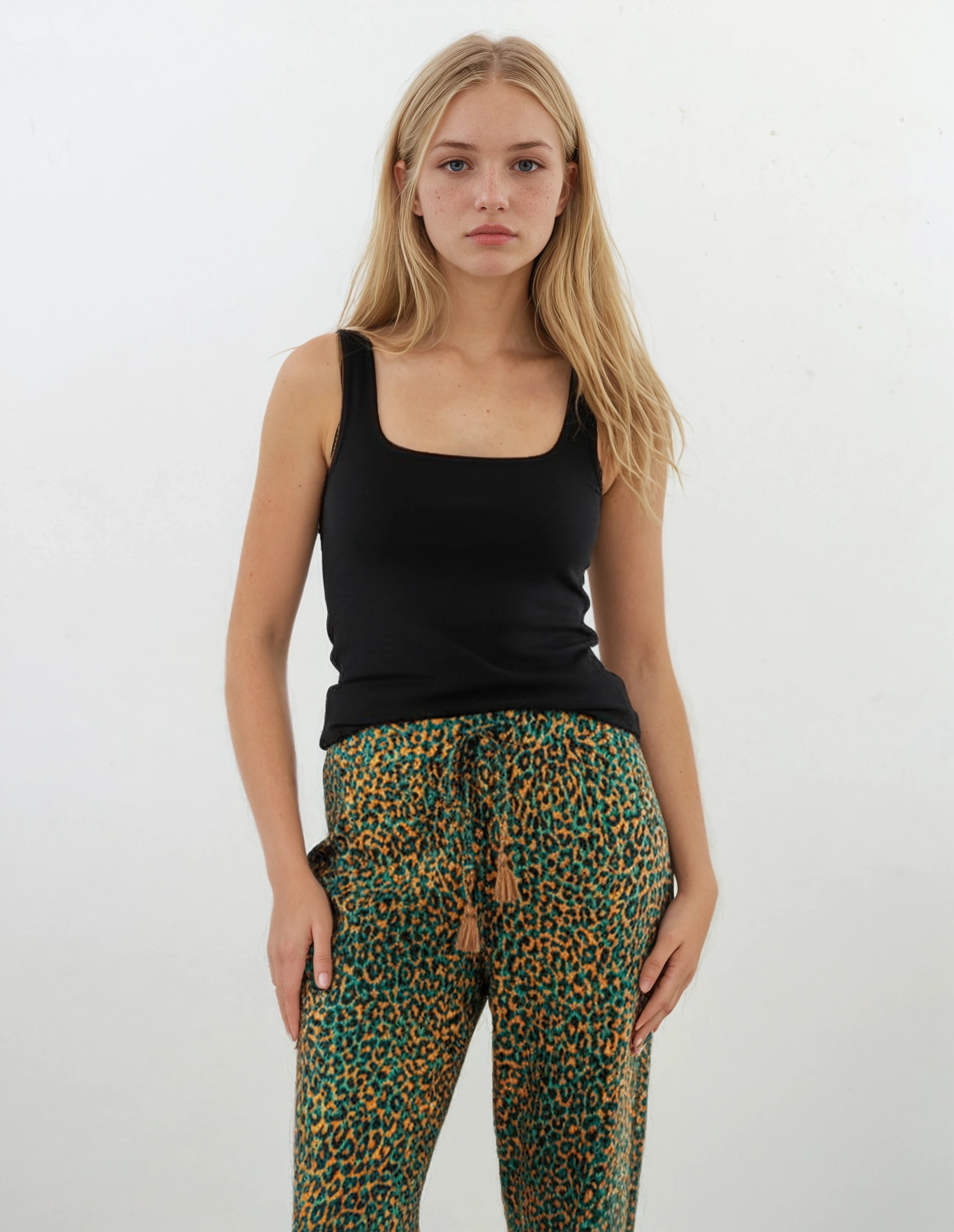 Pink Label - Beachwear Leopard Green