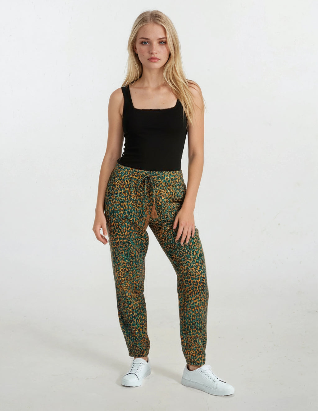 Pink Label - Beachwear Leopard Green