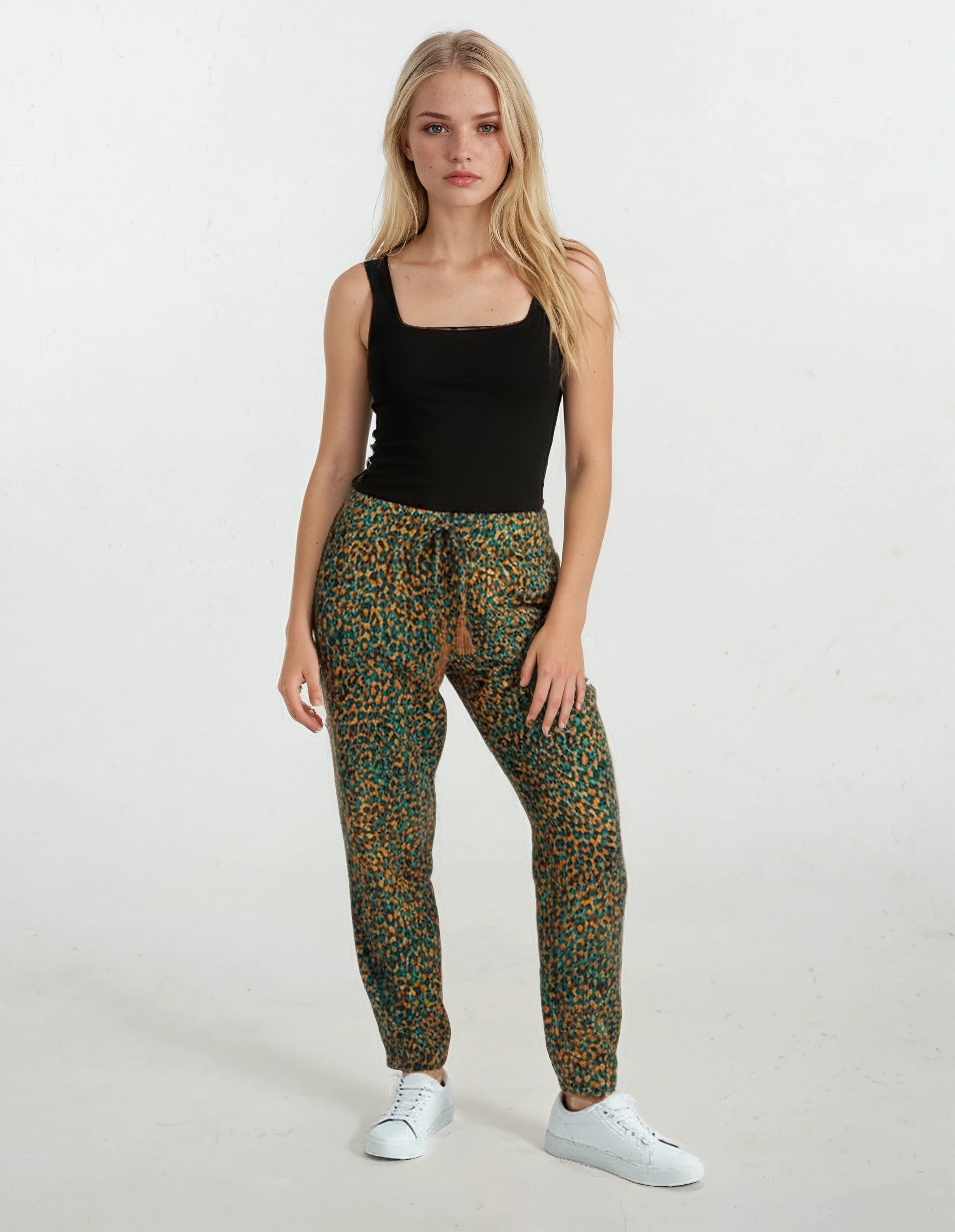 Pink Label - Beachwear Leopard Green