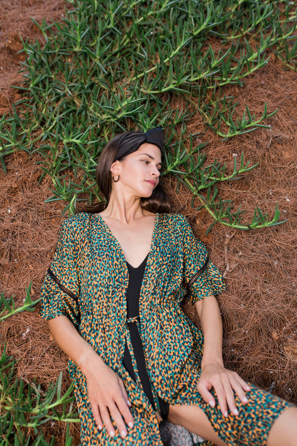 Pink Label - Beachwear Leopard Green